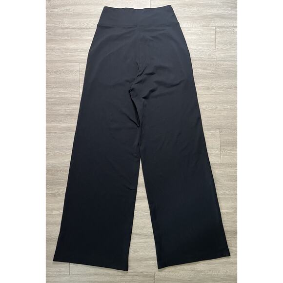 Kiragrace Wide Leg Yoga Pants Black High Rise Small Made in USA - Picture 3 of 7